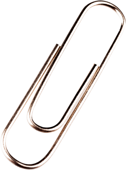 Silver Paper Clip - Isolated